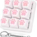 Cat Paw Keyboard Fidget Toys for Adults Clicky Keycap Clicker Keychain for Autism ASMR Work Stress Relief ADHD (Loud Version)