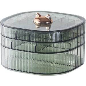 Clear Jewelry Organizer - Transparent Jewelry Box, Multi Tier Necklace Holder | Earring Organizer Box for Rings Bracelet, Multi Layer Necklace Organizer Jewelry Box Jewelry Organizer