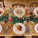 9FT Christmas Garlands Artificial Norfolk Pine Garlands Real Touch Winter Pine Garland for Table, Mantle, Wall, Indoor, Outdoor Christmas Decorations