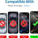 Mothca Matte Glass Screen Protector for iPhone 16 Pro Max (6.9 inch) Anti-Glare & Anti-Fingerprint Tempered Glass Clear Film(Not Privacy), [Easy Installation Frame] Case Friendly, Bubble Free - Smooth as Silk