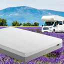 ZINUS 8 Inch Ultima RV Memory Foam Mattress [New Version], Short Queen, Fiberglass Free, Medium Firm Feel, Breathable Memory Foam, Certified Safe Foams & Fabric, Mattress in A Box (White)