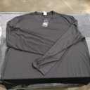Long Sleeve T-Shirt, Quick-Drying Training Tee, Black, 3XL
