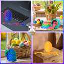 Easter Basket Stuffers 3D Printed Dragon Egg Toy (4 Pack) - Surprise Mystery Inside, Articulated Crystal Dragon, Fidget Sensory Toy for Kids Birthday Surprise Easter Egg Hunt Party Favors