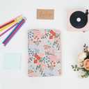 Embroidered Fabric Journal A5 Hardcover Notebook with 90 Lined Pages, Lay-Flat Design Elegant Cloth Cover Notebook for Women, Girls, Gift, Diary, Notes, or Daily Writing, 8" L x 5.75" W