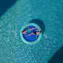 CALOBANA Round Floating Ring Inflatable Water Hammock Heavy Duty River Floats Lake Raft for Adults Tanning Pool Lounger Float Island Platform Pad Mat for Party