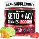 Apple Cider Vinegar Gummies GLP-1 Supplement, 90 Count  Low Sugar Vegan Apple Cider Vinegar Gummies with Beet Root & Pomegranate for Digestive & Metabolic Support (EXP 12/28/25)