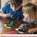 MAPDTWO 36 Packs Space Valentines Day Cards - Kids Valentines Cards for School Classroom Party Favors - Space Astronaut for Kids, 3.7''x 5.6'' Mason Jar Greeting Card Exchange (Candy Not Included)