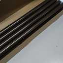 TONIAL Bronze Double Curtain Rods for Windows, 72-150 Inch, Simple Finials