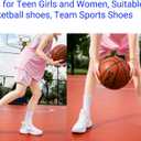 Beita Basketball Shoes for Women Fashion Sneakers Sport Shoes Anti Slip Breathable Tennis Shoes Volleyball Shoes Pickleball Shoes Running Shoes Rubber Sole Indoor Outdoor Court Light Weight Wide (White)
