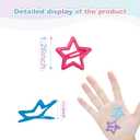 ELANE 64 Pcs Small Star Snap Hair Clips for Women Girl,Cute Hair Barrettes for Women Fine Thin Hair Accessories (Mix-colors)