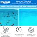 SWIMLINE HYDROTOOLS Manual Vacuum Head Attachment For Inground & Above Ground Pools |Weighted Flexible Swimming Pool Vac Head Rectangle Shape W/ Wheels| Swivel Hose 1-1/4 or 1-1/2| Clean 8150