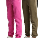 Real Essentials 2 Pack: Girls' Sweatpants - Active Fleece Jogger Pants (Size: XS-S)
