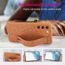 OOK Compatible with Samsung Galaxy S22 Plus Case with Wrist Strap, Leopard Silicone Shockproof Protective Slim Anti-Scratch Cheetah Cover for Women Girls, Brown