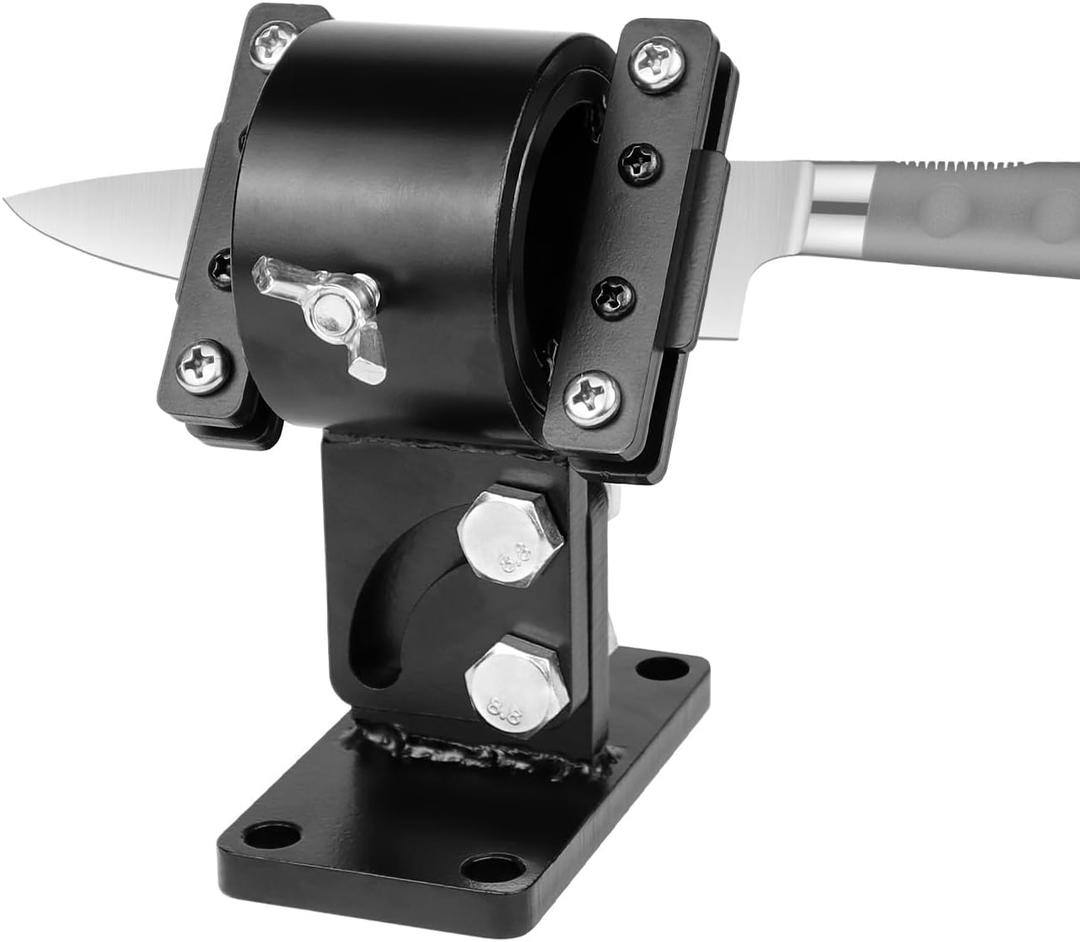 SCOTTCHEN Swivel Knife Making Vise, Knife Vise Tool, Knife Making Clamp,Work Bench Vise Tilts Rotates for Knife Making 360 Degree-1 Pack