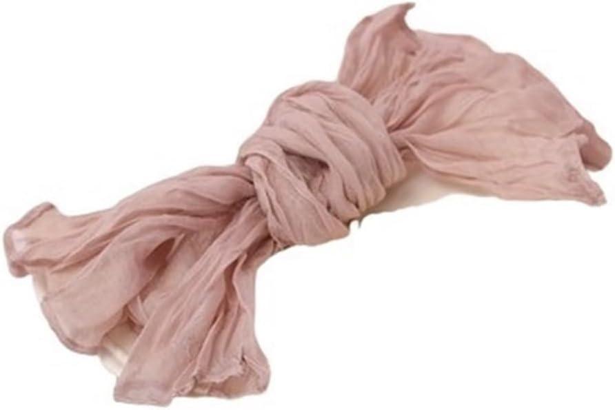 Wrinkled Gauze Napkins Rustic Style, 50 X 50cm Polyester Plain Dyed Dinner Napkins for Reusable 12PCS(Hazel)