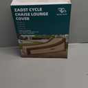 76 inch Chaise Lounge Cover Waterproof, Patio Chaise Lounge Cover for Outside, Outdoor Furniture Lounge Chair Cover for Anti-UV, Rip Resistant, Water Resistant, Small, 1 Pack, Brown