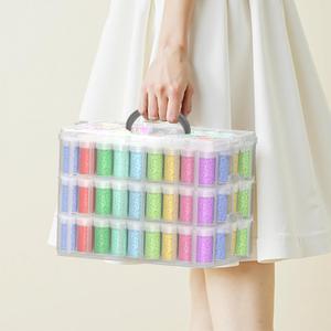 3-Tier Diamond Painting Storage Box,156 Slot Diamond Art StorageSuitable for Pills, Seed, DIY Diamond Art Storage Containers