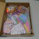 Geelin Cheer Pins Kit with 80 Pcs Spirit Clips, 800 Letter Beads, 30 Ducks, 80 Spoons, Glue, Decoration for Cheerleaders, Volleyball Team Gifts Bulk Stuff DIY Charms(Multicolor, Spoon)