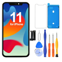 Ayake Screen Replacement for iPhone 11, 6.1-inch LCD Display Full HD and Touch Digitizer Assembly True Tone Programmable Face ID Remains with Tool Kits, for Model A2111, A2223, A2221