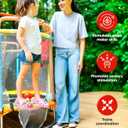 Trampoline with Net Indoor and Outdoor Toddler Trampoline for Kids Anti Rollover Round Base Double Safety Handles 440 lbs Capacity ASTM Tested Easy Assembly Gift