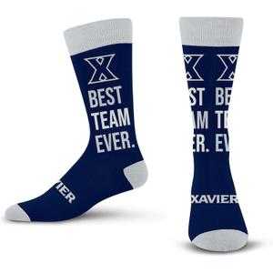 For Bare Feet Best Team Ever Crew Sock NCAA (One Size)
