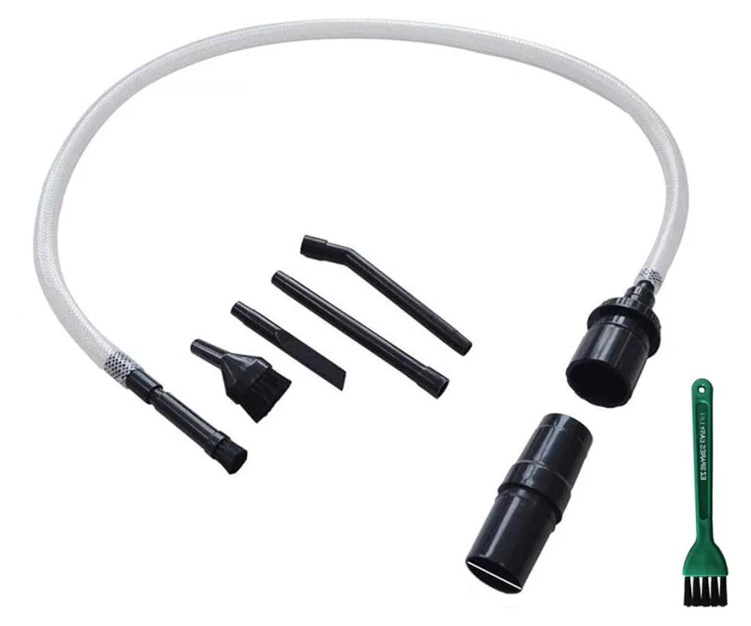 EZ SPARES Micro Cleaning Kit Vacuum Attachment Keyboard Crevice Cleaning Tool Brush Kit,Universal Vacuum Cleaner Attachment(7PCS)