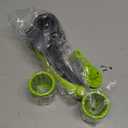 Cheese Grater with Handle, Kitchen Parmesan Cheese Grater with 2 Stainless Steel Drums, Rotary Cheese Graters Handheld for Grating and Shredding Hard Cheese, Chocolate