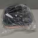 Yopnoyik 2 Pack Slow Feeder Dog Bowls for Healthy Eating, Non-Slip and Anti-Choking Design, Reduces Bloating & Overeating for Large Dogs, Easy to Clean (Black and Pink)