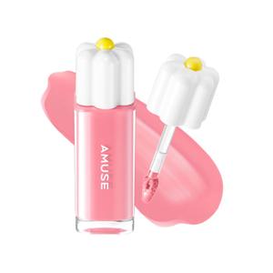 Amuse SEOUL Daisy Flower Dew Tint 03 HEALTHY BOKSOONGA | 35% High-moisture Water Tint, Long-lasting, Vitamin E, Moisturizing, No Peel Off, Lip Treatment, Non Sticky, Korean Lip Tint for Dry Lips