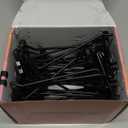 HUHOLE 32 Pack 4 Inch Gridwall Hooks for 3"x3" Wire Grid Panel  Black Heavy Duty Metal Display Hangers (30lb Capacity)  Retail Store Fixtures, Garage Organizer & Trade Show Supplies