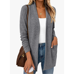 LILLUSORY Cardigan Sweaters for Women Lightweight Open Front Cardigans Casual Loose 2025 Fall Sweater with Pockets, Size XL LILLUSORY Cardigan Sweaters for Women Lightweight Open Front Cardigans Casual Loose 2025 Fall Sweater with Pockets, Size XL