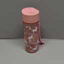 Elemental Leak Proof Water Bottles for Kids - Splash Kids Water Bottle for School with Fun Pop-it Handle - Tritan Plastic Water Bottle with Straw - Pink Unicorn & Robins Egg - 18oz (2 Pack)