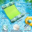Lunmon Pool Floats Foam Hammock for Adults Large Non Inflatable Swim Noodles Bag Water Floating Bag Lounge Chairs PVC Bean Quick-Drying Mesh Fabric Fun Accessories Summer Beach Party, 39.37 x 25.59 x 5.91"