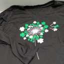 St. Patrick's Day Shirt for Women Funny Lucky Shamrock Irish Graphic Long Sleeve Tee Casual Loose Fit Spring Tops (Black-Dandelion) 2XL 