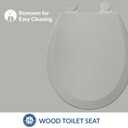 Bemis 500EC 062 500EC062 Toilet Seat, 1 Pack Round, Ice Grey