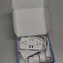 European Travel Plug Adapter, EU/UK/US Travel Plug Adapter Power Strip, 6 AC Outlets, 4 USB Ports (2 USB C), 3ft Wrapped Around Extension Cord, Universal Travel Adapter