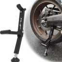 Motorcycle Rear and Front Wheel Lift Stand Trail Stand Easy And Portable-Second Generation New Design for Most Motorcycle Wheels (Black)