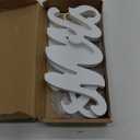 VIOPVERY Mr and Mrs Sign for Wedding Table,Large White Mr and Mrs Sign,Wooden Letters,Mr & Miss Sign with Just Married Banner Wedding Decorations for Anniversary