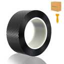 Carbon Fiber Vinyl Wrap Tape for Cars, 2In x 33Ftft Door Sill Protector, Waterproof Scratch Resistant Car Trim Film, Interior & Entry Protection