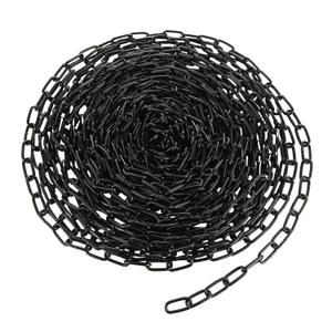 1/8'' x 50Ft Black Chain for Hanging, Heavy Duty Black Chain Links, Metal Decorative Chain for Light Fixture, Chandelier, Lamp, Clothes, Pet