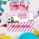 Football Birthday Party Invitations Soccer Theme Birthday Invitations for Boys Girls Kids Bday Party Supplies for Sports Party 20 Fill-In Invitation Cards with 20 Envelopes-C01