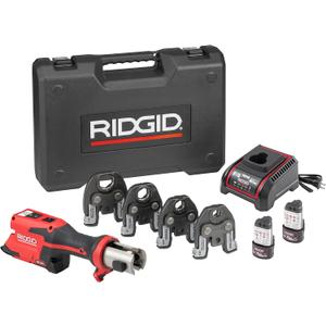 RIDGID 78148 RP 251 Compact Press Tool Battery Kit with ProPress Jaws (1/2" to 1-1/4"), In-Line Pressing Tool for Copper, Stainless Steel, PEX, and Carbon Steel