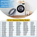 Upgraded 4986ER0004F Washer Door Boot Gasket Compatible with Kenmore LG Front Load Washer Door Seal Parts 4986ER0004J 4986ER0004K LG Washer Door Gasket WM2250CW WM2101HW WM2050CW WM2301HR Rubber Seal