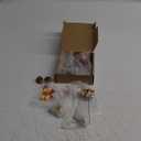 Roowest 16 Pcs Garden Accessories Miniatures Fairies Kit Christmas Resin Hedgehogs Cute Tiny Mushroom Miniature Figurines Mini Garden Micro Landscape Ornaments for Lawn Yard Home Decorations