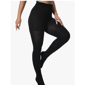 +MD 140D Light Compression Pantyhose for Women, 15-20mmHg Graduated Compression Tights, Footless Leggings for Leg Support, XXL