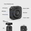 MIPEACE Bluetooth 5.3 Audio Receiver for Wired Headphones, Car & Speakers, Bluetooth Headphone Adapter with Built-in Mic, Clip-On & Pass-Through Charging-BK