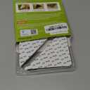 Rabenda 12 Pcs Rug Tape, Non Slip Rug Pads Grippers for Hardwood Floors and Tiles, Reusable Carpet Tape for Area Rugs, Double-Sided Adhesive Rug Stickers Keep Corners Flat (Black)