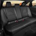 HKZ Custom Fit Camry Seat Covers for Toyota Camry 2018 2019 2020 2021 2022 2023 2024 XLE, XSE, XLE V6, XSE V6 - Gas Models Only & Avalon 2019-2022(Non-Hybrid) 5-Seats Full Set, Leather-Black