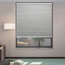MYshade Cordless Blackout Cellular Shades, 1.5" Honeycomb Window Blinds for Bedroom & Nursery, Thermal Insulated, Noise Reducing, Privacy Shades, Inside or Outside Mount (30.5" W x 72" H, Grey)
