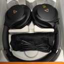 1Mii AI Y8+ Noise Cancelling Headphones Bluetooth 6.0, Over Ear Wireless LDAC Hi-Res Audio, 100H Playtime, Comfort Fit for Airplane Travel Home, AI Translation Voice Chat Custom EQ via App Black